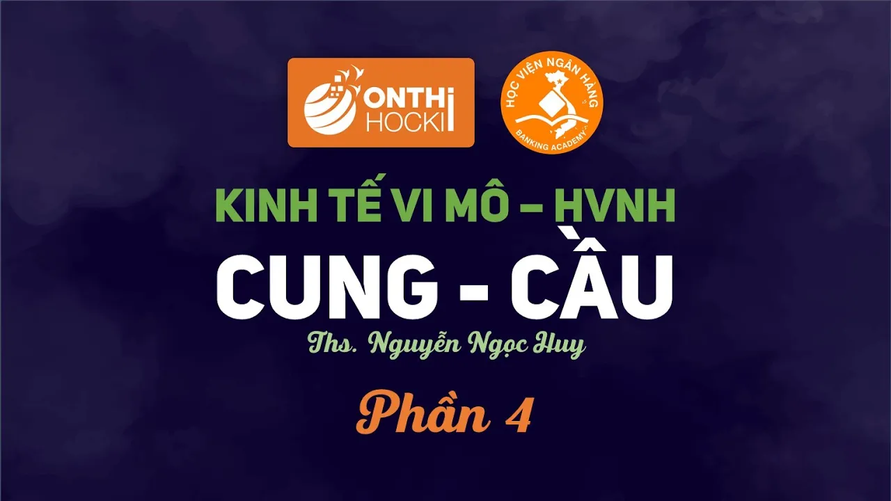 KINH TẾ VI MÔ (Cung, cầu - Phần 4)