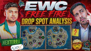 EWC FreeFire Nexterra Map DropSpot Analysis All Teams Landing Locations Drop Clashes GamingAura