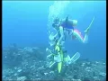 Old Asian scuba drowning scene