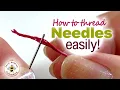 Surprisingly EASY way to thread a needle for sewing embroidery - DO IT PROFESSIONALLY Flosstube