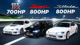 We Drag Raced Japan S Best Engines 2JZ V RB26 V SR20VE 