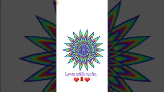 flower art by turtle graphics