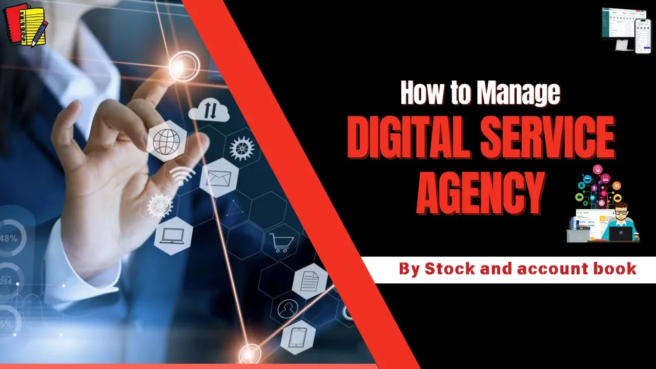 How To Use Stock And Account Book Software for Digital Services Business |#trending #billingsoftware