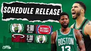 Celtics schedule release CNR BREAKING NEWS