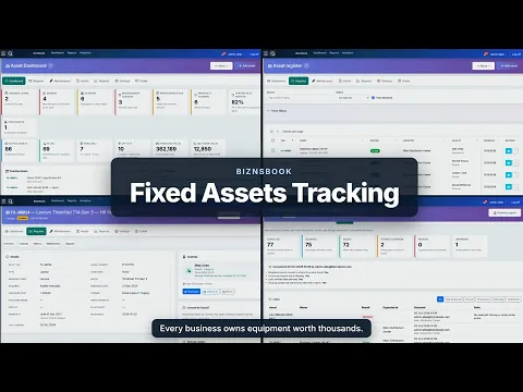 Fixed Assets Tracking in Biznsbook: video thumbnail