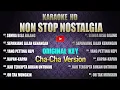 Lagu KARAOKE NON STOP NOSTALGIA | CHACHA VERSION - ORIGINAL KEY