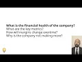 How to Invest in Stocks - Financial Statements