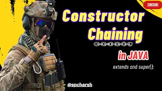 Constructor Chaining in Java Simplifying Initialization with Inheritance spcharsh