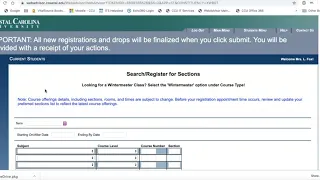 WebAdvisor Tutorial