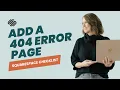 How to Create a Custom 404 Error Page in Squarespace Beginner Tutorial