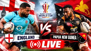 England vs Papua New Guinea LIVE | Rugby League World Cup | England Must-Win Clash