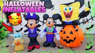 mickey u0026 minnie mouse halloween inflatable blow ups yoda spongebob decorations 2021