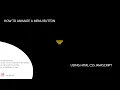 HOW TO ANIMATE A MENU BUTTON USING HTML CSS JAVASCRIPT 2020
