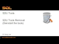 SDU Tools 35 Removing SDU Tools for SQL Server