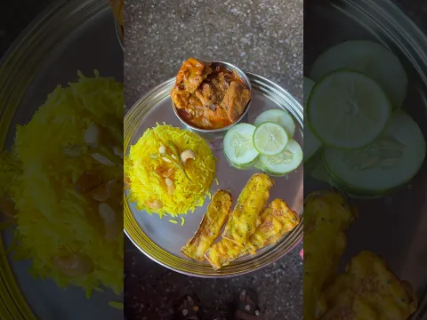 Ghar pe sabko khush kardiya yeh banakar | Non Veg Thali aur Jalebi #shorts #youtubeshorts