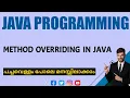 Method Overriding Java Programming Malayalam Tutorial
