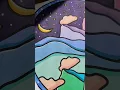 Coloring a Minimalist Mountain Scene Calm Art for Adults Teens