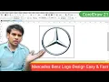 How To Make Mercedes Benz Logo In CorelDraw Coreldraw Tutorial in Hindi SCC Center