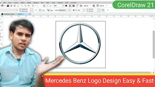 How To Make Mercedes Benz Logo In CorelDraw Coreldraw Tutorial in Hindi SCC Center