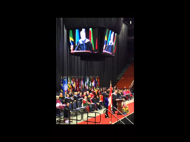 ⁣Taleb Abidali receiving an Honorary Degree from Saint Mary's University - May 2015