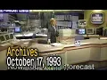 The Weather Channel Archives - October 17 1993