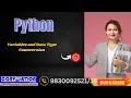 Python Programming Variables and data type conversion of python Convolution Educare PK Das