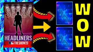 GREATEST PACK OPENING EVER Headliners Set 24 MLB The Show 20 Pack Opening