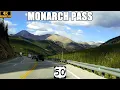 US-50 in Colorado Gunnison to Salida Driving Over Monarch Pass The Continental Divide