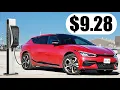2022 KIA EV6 Battery Range Review Charging Costs - Fuel Economy