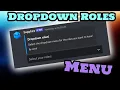 How to create DROPDOWN role menu on Discord