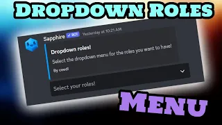 How to create DROPDOWN role menu on Discord