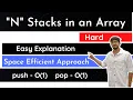 N stacks in an array Hindi