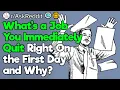 What s the Fastest Job You Quit