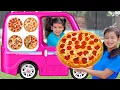Download Lagu Emma Jannie and Friends Pizza Drive Thru Food Toys Episodes for Kids