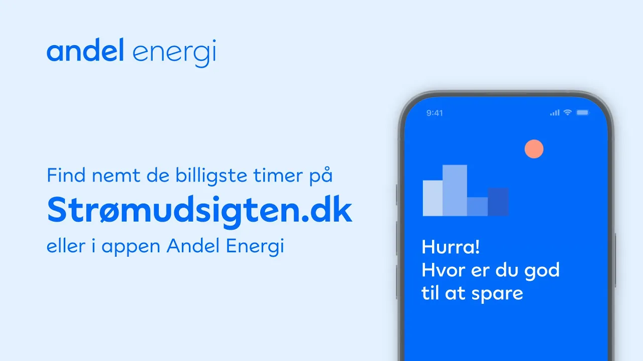 Andel Energi — Andel Energi — Find the cheapest electricity times (YouTube video ad)
