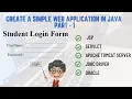 How to create a simple web application in Java Part - 1 QE Tech Tamil