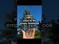 Ways to fill empty notebooks
