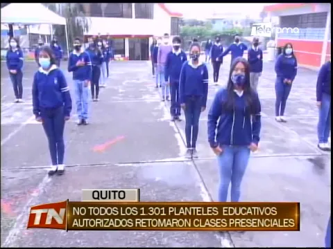 No todos los 1.031 planteles educativos autorizados retomaron clases presenciales