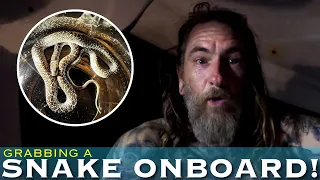 A SNAKE ON THE BOAT!!!! and Visiting the Volcano Lake island of Satonda in Indonesia