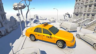 Parking in Tight Spaces - Taxi School Bus Bulldozer and Truck Parking - PC Gameplay