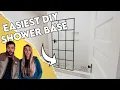 The Easiest Way to Tile A Shower Base DIY Shower Base