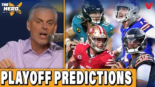 Colin Cowherd s NFL Playoff Predictions Packers-Bears Bills-Jaguars 49ers-Eagles THE HERD