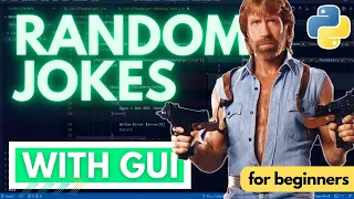Python Random Jokes Generator with GUI 30 Lines - Tkinter Tutorial