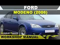 FORD MONDEO 2006 Workshop Service Repair Manual - English