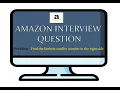LATEST AMAZON CODING INTERVIEW QUESTION - Find the farthest smaller number on the right side 2021