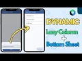 Dynamic Lazy Column with Bottom Sheet in JETPACK COMPOSE - Android Studio Tutorial