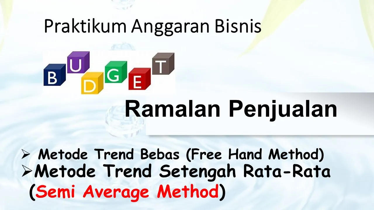 soal latihan Ramalan Penjualan dengan metode trend bebas dan Semi Average ... #ramalanpenjualan