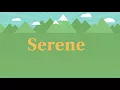 Serene Meaning Synonyms of Serene
