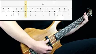 Gorillaz - On Melancholy Hill (Bass Cover) (Play Along Tabs In Video)