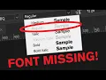 How to fix fonts not showing up in Adobe software Even though they re installed